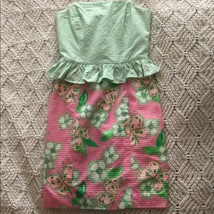 00 Lilly Pulitzer Pink Tootie Butterfly Dress